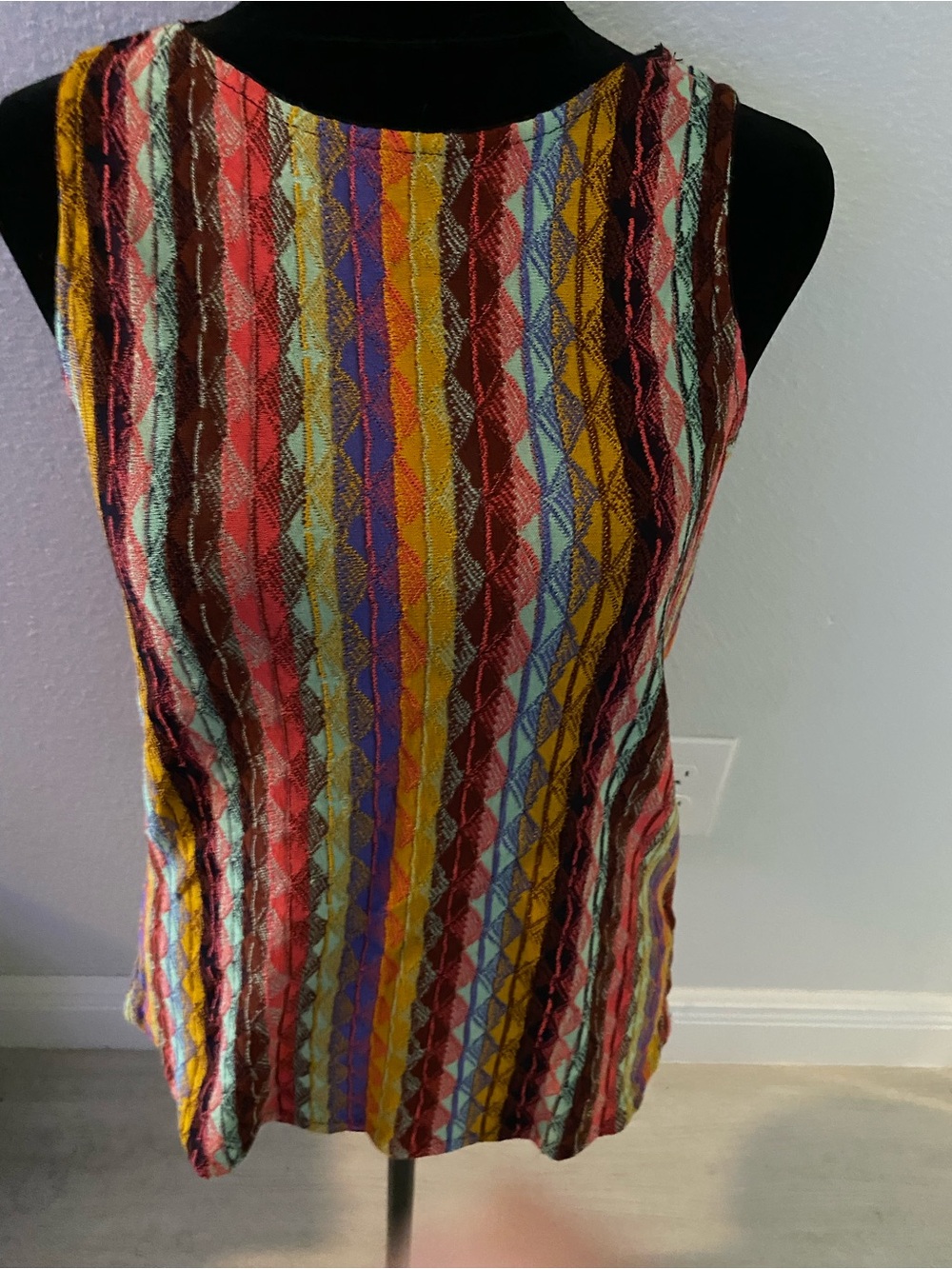 Aldo Martins Striped Knit Tank — Red, Yellow, Blue, Green, Purple, Brown